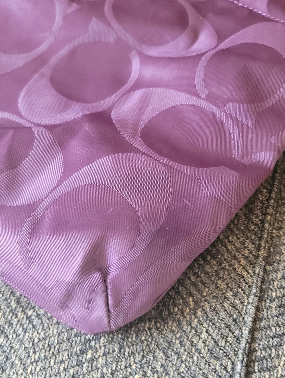 Coach Signature Nylon File Crossbody Bag – Purple - Picture 11 of 12